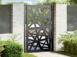Garden Gate Black 100x200 cm Steel Light Design 4100953