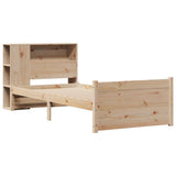 Bookcase Bed without Mattress 90x200cm Solid Wood Pine 3322451