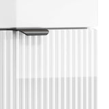 Bathroom Furniture Set High Gloss White Engineered Wood 3404226