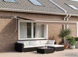 Solar Electric Awning 3.5 x 2.5 m Taupe 100% Polyester 3425978