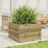 Garden Planter 70x70x46 cm Impregnated Wood Pine 3282418