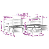 7 Piece Garden Sofa Set Impregnated Wood Pine 3250991