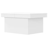 Coffee Table White 80x55x40 cm Engineered Wood 840863