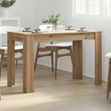 Dining Table Artisan Oak 120x60x76 cm Engineered Wood 855841