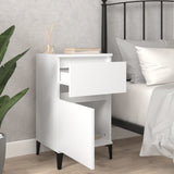 ZNTS Bedside Cabinet White 40x35x70 cm 819708