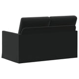 2 Seater Sofa Black 130 x 81 x 82 cm Velvet 42041060