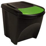 Stackable Dustbins 3 pcs Anthracite 75 L 316184