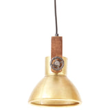 Industrial Hanging Lamp 25 W Brass Round 19 cm E27 320534