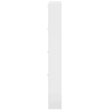 Shoe Cabinet High Gloss White 59x17x150 cm Engineered Wood 342522