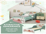 Toddler Bed Frame, Kids Bedroom Furniture for Ages 3-6 Years, Green T3398P347982