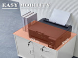 White Office Filing Cabinet Mobile Printer Stand File Storage Drawers Wheels 76164380