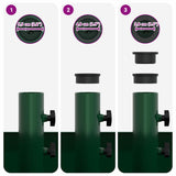 Parasol Base with Planter Green 45 x 45 x 45 cm Steel 42010367
