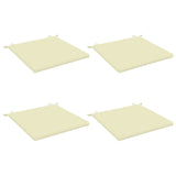 4-Piece Seat Cushions SOEST 4 pcs 100% Polyester Cream 944968