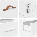 Bed Frame with Headboard White 80 x 200 cm Engineered Wood 3335237