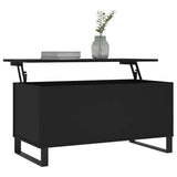 Coffee Table Black 90x44.5x45 cm Engineered Wood 830981