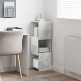 Corner Cabinet Concrete Grey 30.5x30x95cm Engineered Wood 889832