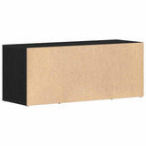 TV Cabinet 100 x 35 x 40 cm Black oak Engineered wood 862125