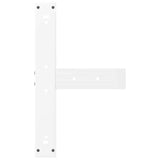 ZNTS Bar Table Legs T-Shaped 2 pcs White 60x35x cm Steel 4013081