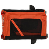 Pet Bike Trailer Orange and Black Oxford Fabric&Iron 93921