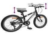 Mountain Bike 20'' 6-Speed for 5-8 Years Old Black 42009750