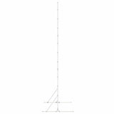 Privacy Screen 100 x 50 x 180 cm Steel White 868557
