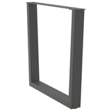 Dining Table Legs V-Shape 2 pcs Anthracite 90x cm Steel 4012654