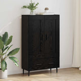 Highboard Black Oak 69.5 x 31 x 115 cm Engineered Wood 882579