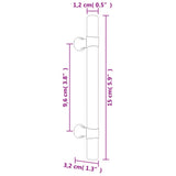Cabinet Handles 20 pcs Bronze 96 mm Stainless Steel 3203700