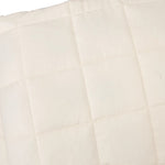 ZNTS Weighted Blanket Light Cream 220x260 cm 11 kg Fabric 350766