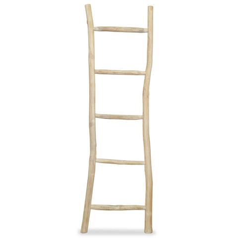 Towel Ladder with 5 Rungs Teak 45x150 cm Natural 244568
