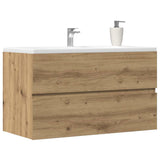 Bathroom Hanging Cabinet Artisian Oak 80x38.5x45 cm Engineered Wood 856247
