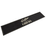 Kitchen Rug Washable Coffee Text 60x300 cm Velvet 4005598