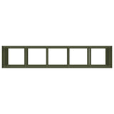 Planter Olive Green 200x40x80 cm Cold-rolled Steel 860727