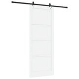 Sliding Door ORKDAL White 93 x 232 cm Solid Pine Wood 3333659