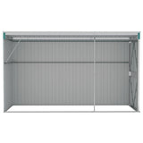 Wall-mounted Garden Shed Green 118x288x178 cm Galvanised Steel 316225