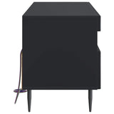 LED TV Cabinet Black Engineered Wood 896986