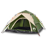 Camping Tent Dome 4-Person Green Quick Release 4004181