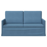 2 Seater Sofa Blue 150 x 81 x 82 cm Corduroy Fabric 42041103