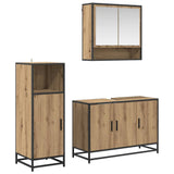 Bathroom Furniture Set 3 pcs Artisan Oak Engineered Wood 3402364