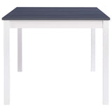 Dining Table White and Grey 180x90x73 cm Pinewood 283406