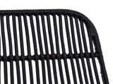 Bar Stool 2 pcs Black 44 x 54 x 96 cm Rattan and Steel 42033209