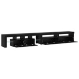 TV Cabinet 3 pcs Black Oak 290 x 36.5 x 40 cm Engineered Wood 3332513