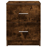 Bedside Cabinets 2 pcs with 2 Drawers Smoked Oak 40x36x50 cm 858794