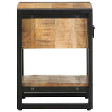 Bedside Cabinet 35x34x45 cm Solid Rough Wood Mango 4013567