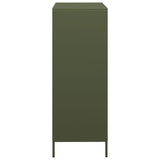 Highboard Olive Green 68x39x103.5 cm Steel 851386