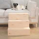 Pet Stair 40x37.5x35 cm Solid Wood Pine 822461