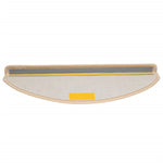Stair Mats 10 pcs 65x21x4 cm Cream Half Round Large 149807
