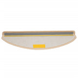 Stair Mats 10 pcs 65x21x4 cm Cream Half Round Large 149807