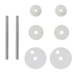 ZNTS Toilet Seats with Lids 2 pcs MDF Black 275908