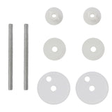 ZNTS Toilet Seats with Lids 2 pcs MDF Black 275908
